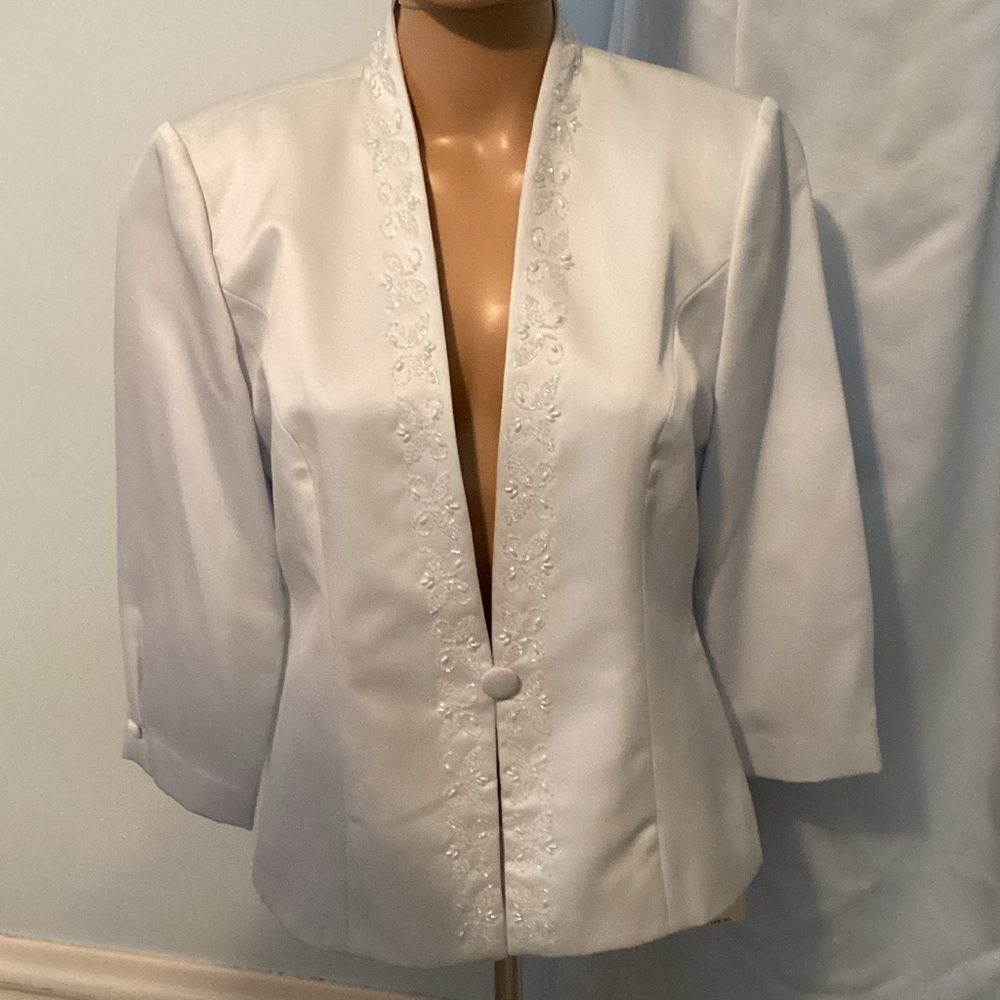 Elegant Light Blue Women's Dress with Jacket 🏹 - Picture 2 of 14